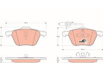 Front brake pad set