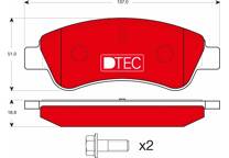Front brake pad set