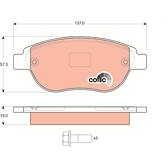Front brake pad set TRW - GDB1464