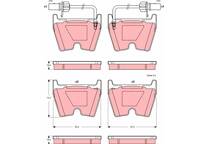 Front brake pad set