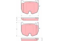Front brake pad set