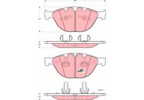 Front brake pad set