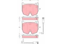 Front brake pad set