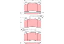 Front brake pad set