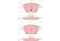 Front brake pad set