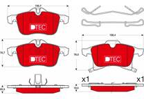 Front brake pad set