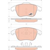 Front brake pad set TRW - GDB1691