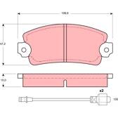 Front brake pad set TRW - GDB172