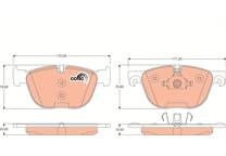 Front brake pad set
