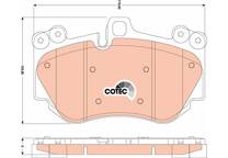 Front brake pad set