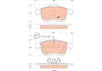 Front brake pad set