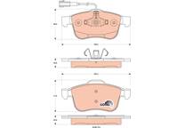Front brake pad set