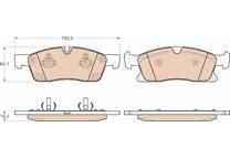 Front brake pad set