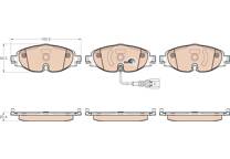 Front brake pad set