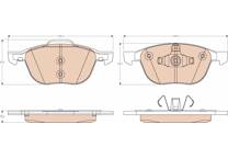 Front brake pad set