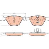 Front brake pad set TRW - GDB2021