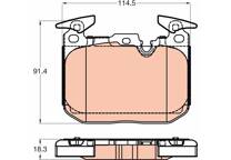 Front brake pad set