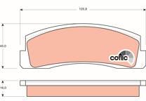 Front brake pad set