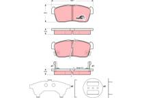 Front brake pad set