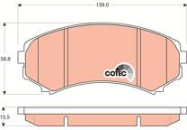 Front brake pad set