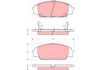 Front brake pad set