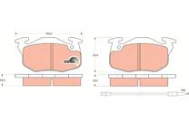 Front brake pad set