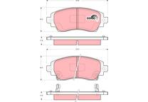 Front brake pad set