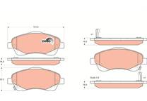 Front brake pad set