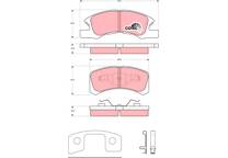 Front brake pad set