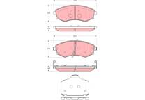 Front brake pad set