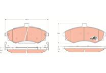 Front brake pad set