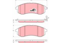 Front brake pad set