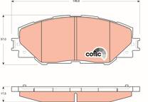 Front brake pad set