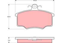 Front brake pad set