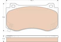 Front brake pad set