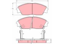 Front brake pad set