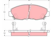 Front brake pad set