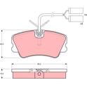 Front brake pad set TRW - GDB900