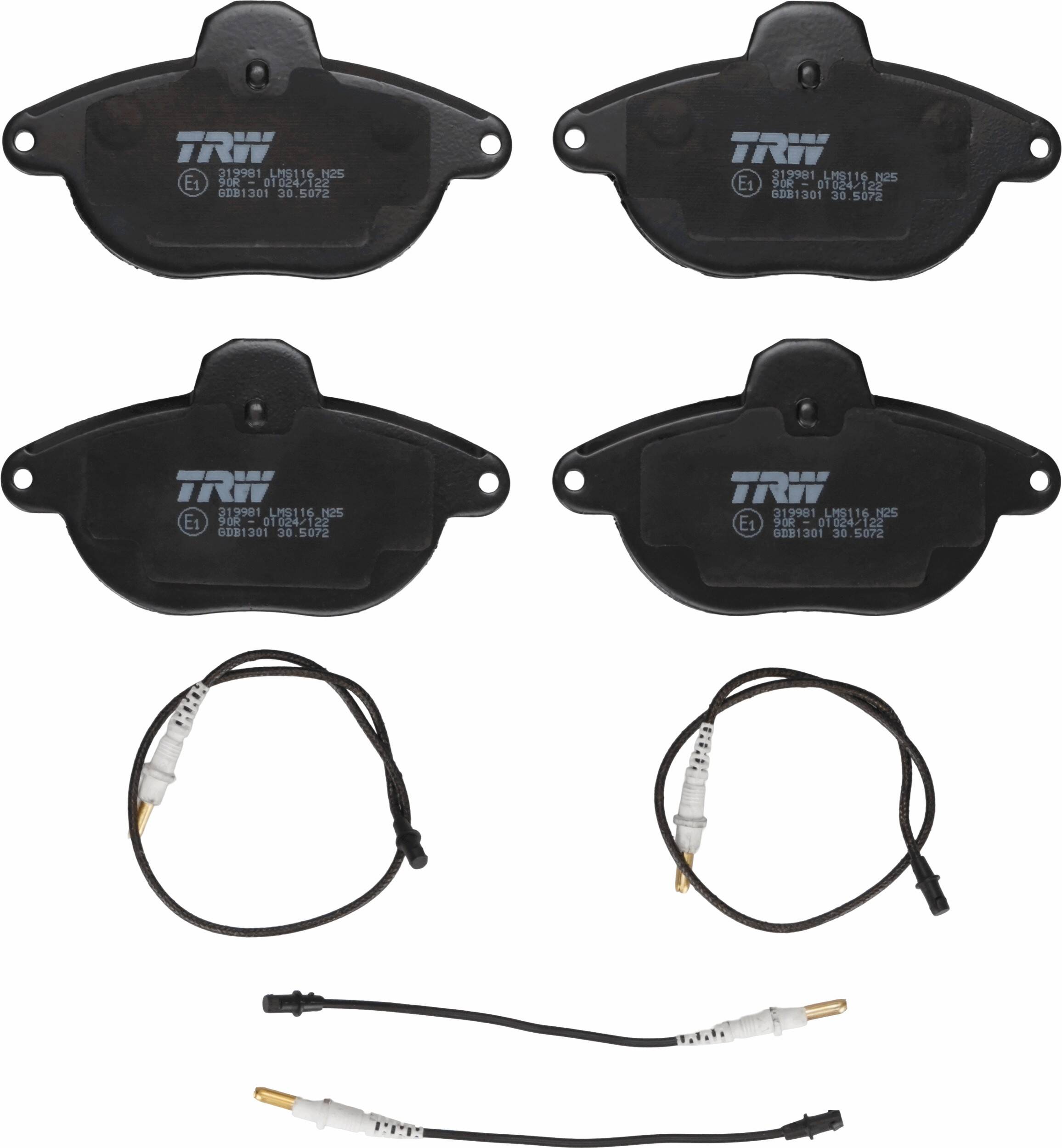 Front brake pad set