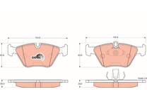 Jeu de plaquettes de frein avant