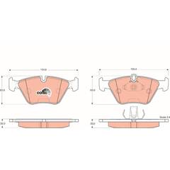 TRW COTEC GDB1402 Plaquettes de frein - AUTODOC