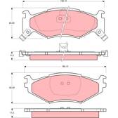 Kit pastiglie freno anteriore TRW - GDB1157