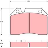 Kit pastiglie freno anteriore TRW - GDB119