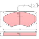 Kit pastiglie freno anteriore TRW - GDB1248