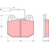 Kit pastiglie freno anteriore TRW - GDB1253