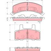 Kit pastiglie freno anteriore TRW - GDB1273