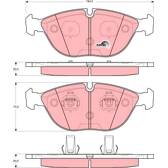 Kit pastiglie freno anteriore TRW - GDB1285