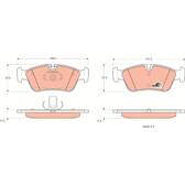Kit pastiglie freno anteriore TRW - GDB1348