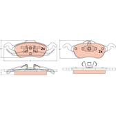 ATEC Germany Set Pastiglie Freno Anteriore E Posteriore Per Ford Focus 1 (Mk2) - 8 Pezzi + Lubrificante - 5