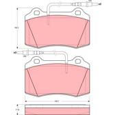 Kit pastiglie freno anteriore TRW - GDB1359
